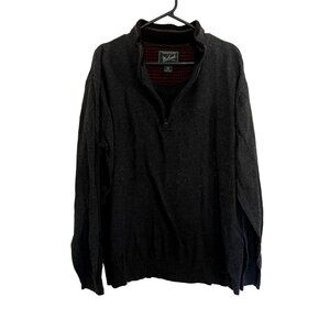Woolrich Half Zip Pullover Sweater XXL Gray Mens Wool Blend Knit